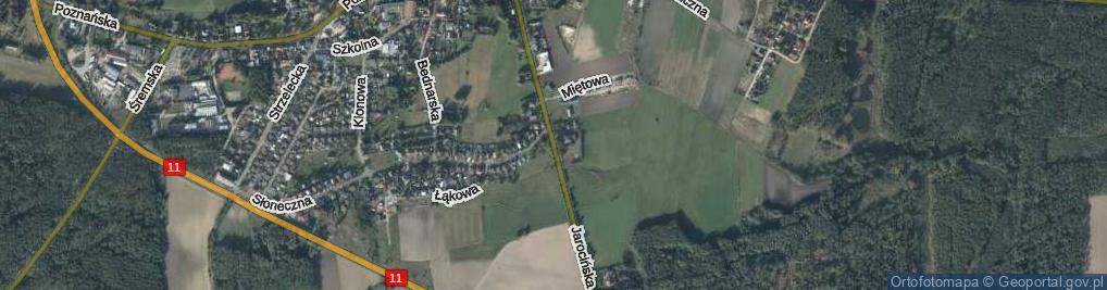 Zdjęcie satelitarne Jarocińska ul.